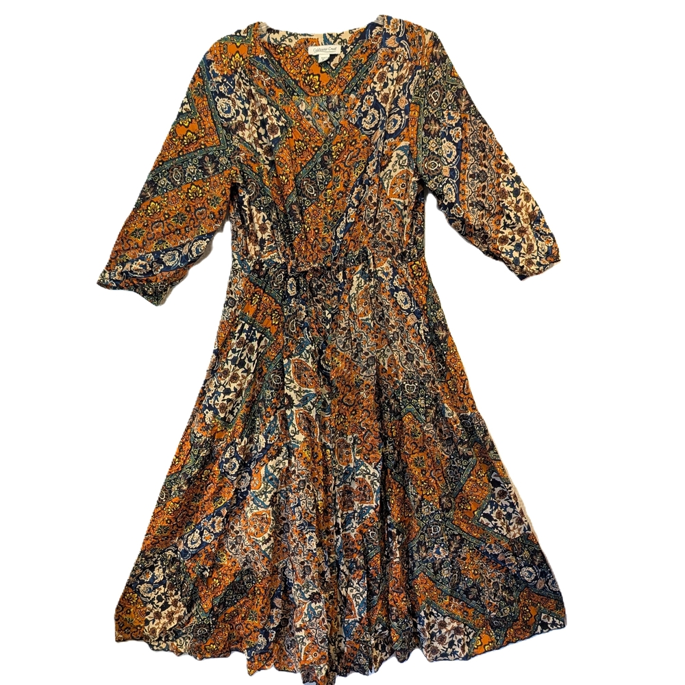 Coldwater Creek Bohemian Maxi Dress Size XL